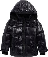 S13 Kids' Downhill Glossy Hooded Puffer Jacket