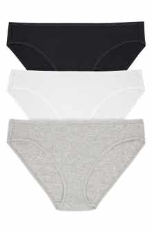 DKNY 3-Pack Cotton Blend Bikinis