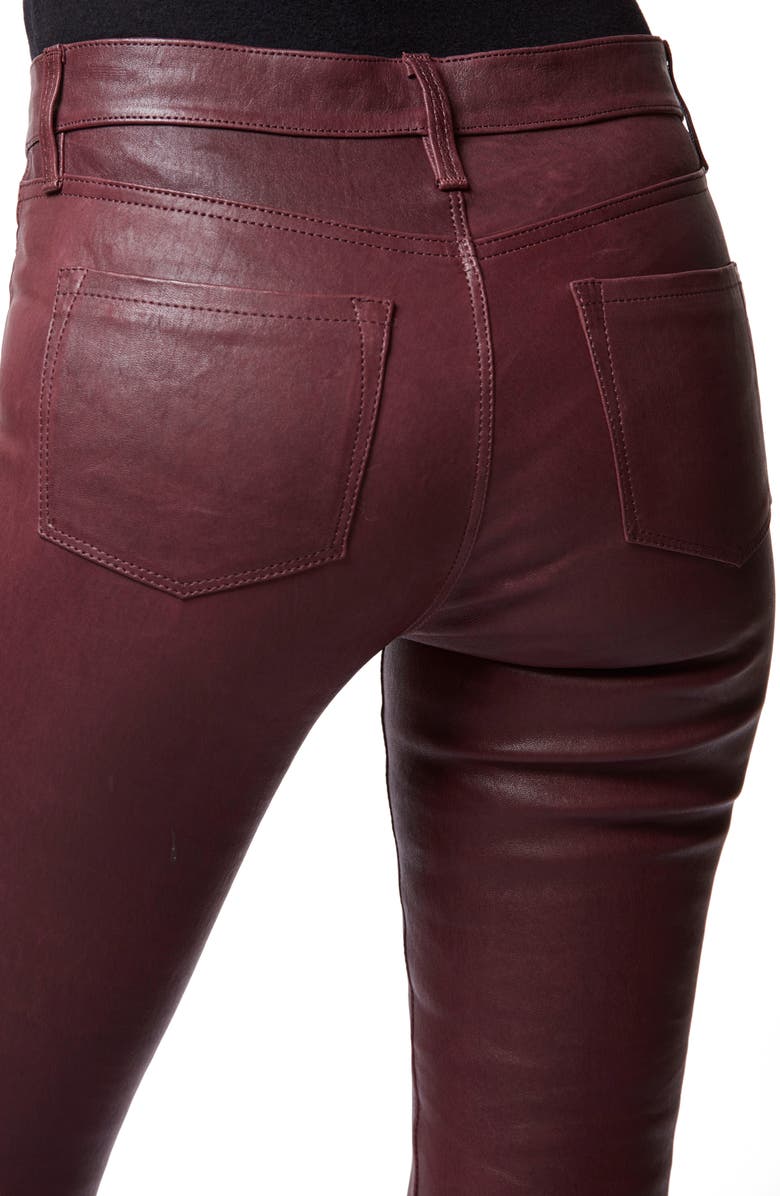 J Brand '8001' Lambskin Leather Pants, Alternate, color, 