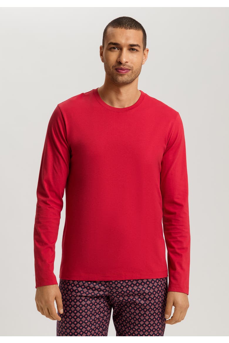 Living Shirts Cotton Crew Neck Top, Alternate, color, Baked Apple