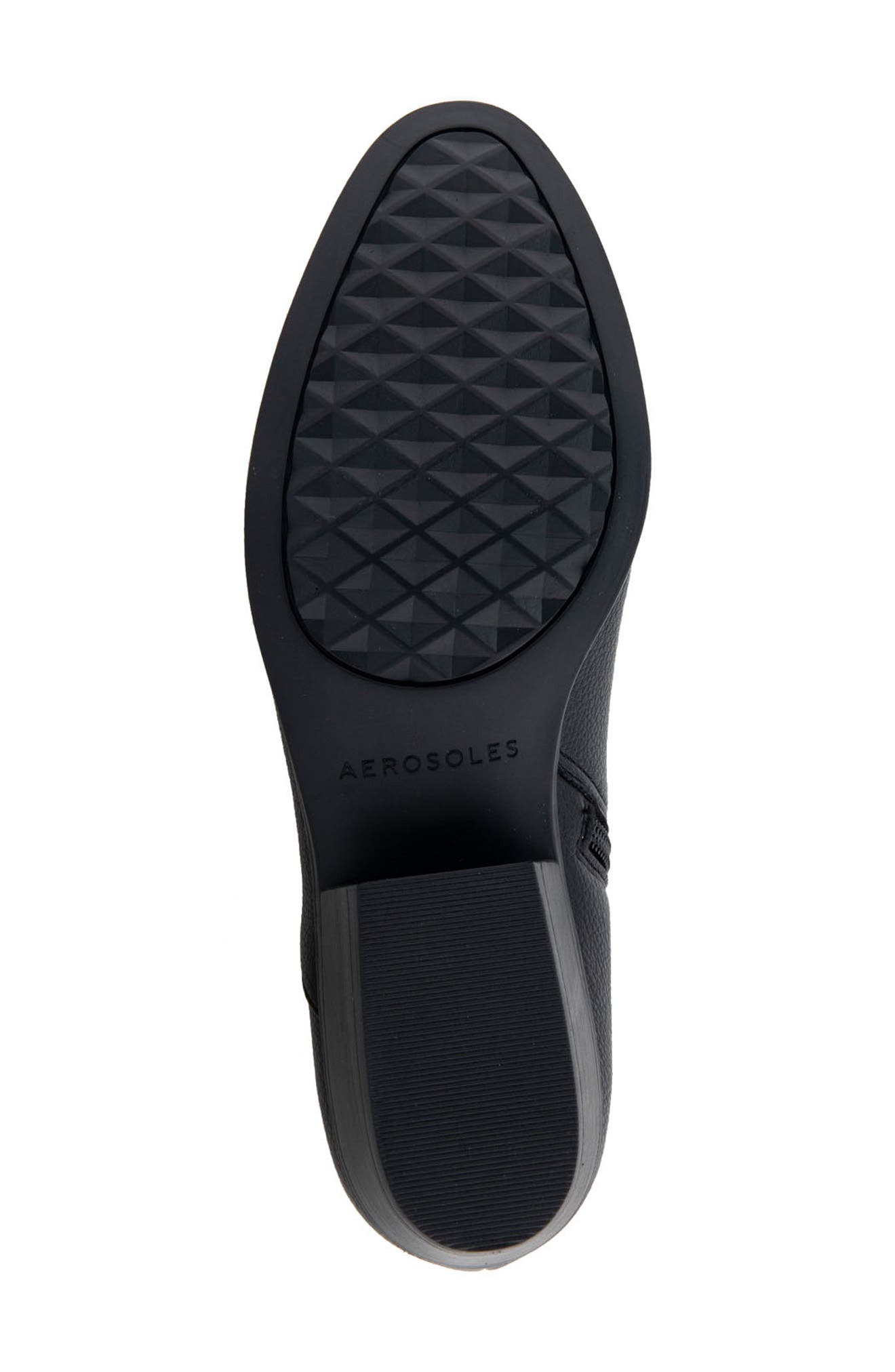 Aerosoles Cayu Almond toe Bootie, Alternate, color, Black