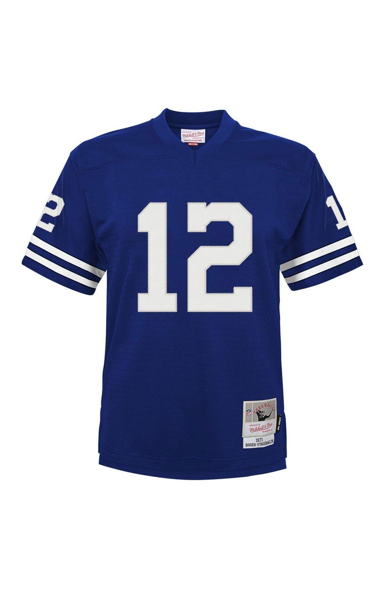 Mitchell & Ness Youth Mitchell & Ness Roger Staubach Navy Dallas Cowboys Retired Player Legacy Jersey, Alternate, color, Navy
