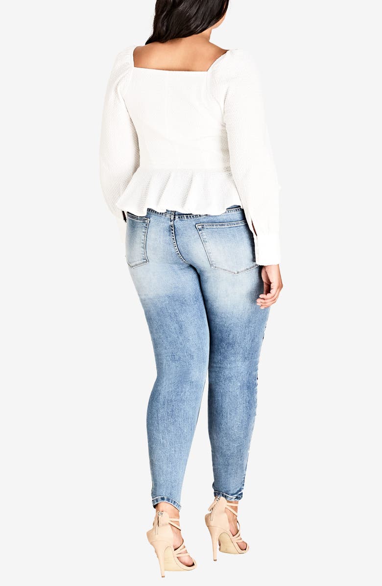 City Chic Classic Button Top, Alternate, color,