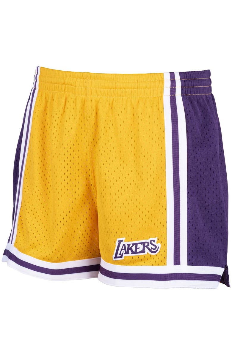 Mitchell & Ness Women's Mitchell & Ness Gold Los Angeles Lakers Jump Shot Shorts, Alternate, color, Gold