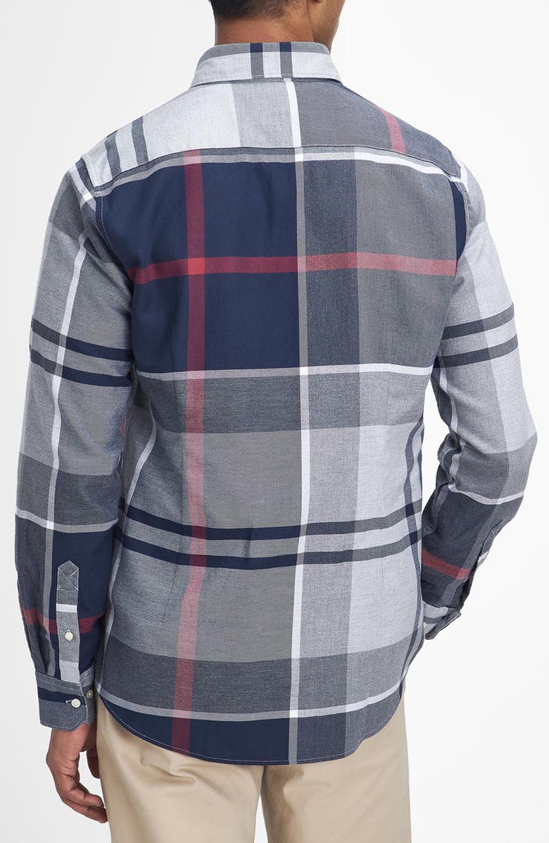 Barbour Dunoon Plaid Slim Fit Button-Down Shirt, Alternate, color, 