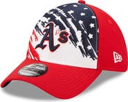 New Era Men's New Era Red Oakland Athletics 2022 4th of July 39THIRTY Flex Hat