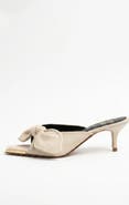 Bróg Brida Mule Kitten Heel Latte Cream