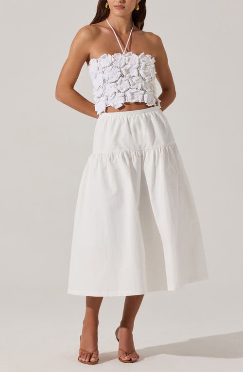 Astr The Label Drop Waist Cotton Blend Skirt