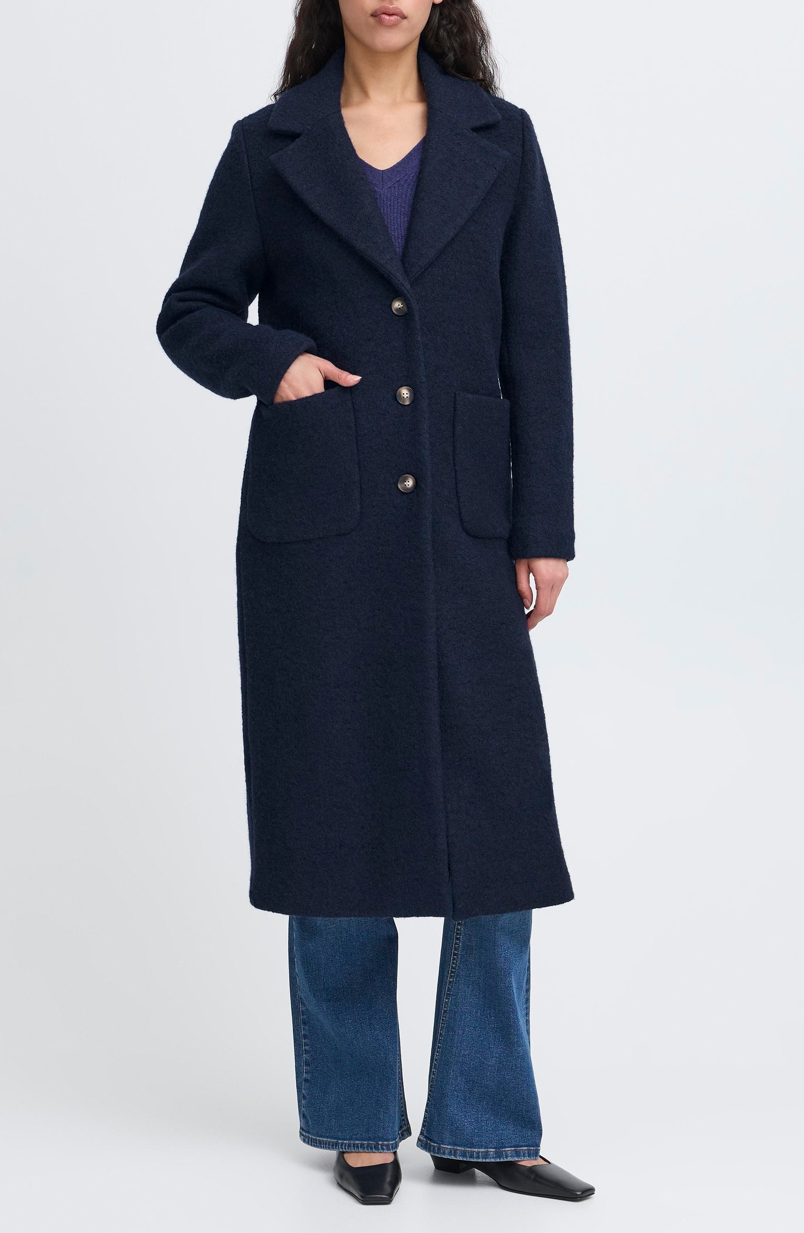 Wool Blend Trench Coat