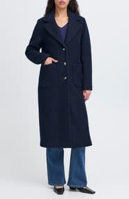 ICHI Wool Blend Trench Coat