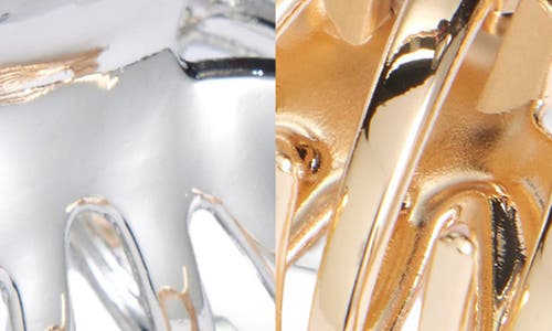 Tasha Assorted 2-pack Metallic Jaw Hair Clips In Gold Silver