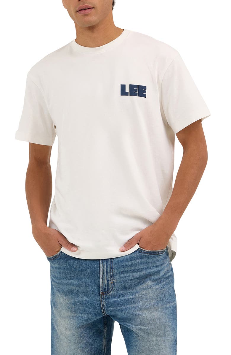 Lee Workwear Graphic T-Shirt, Main, color, Ecru