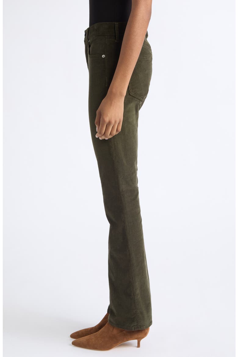 Cameron Mid Rise Bootcut Corduroy Pants, Alternate, color, LODEN