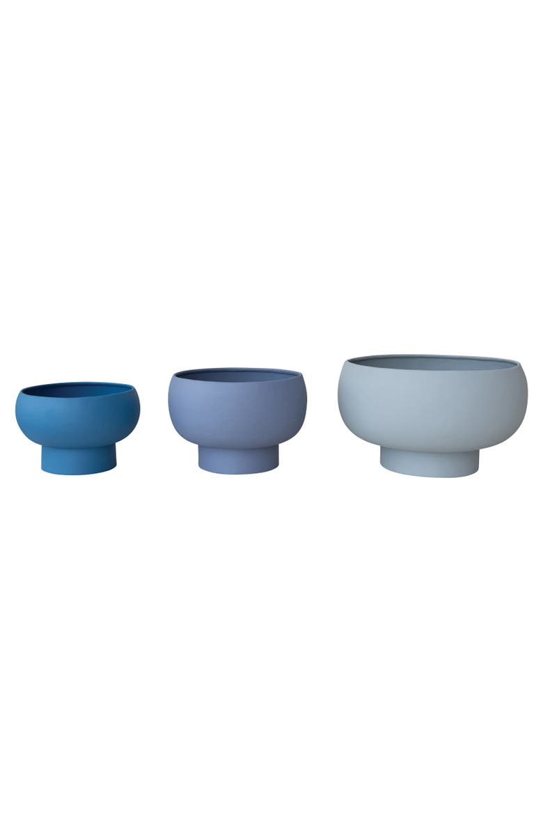 Storied Home 3-Piece Round Footed Planters, Main, color,