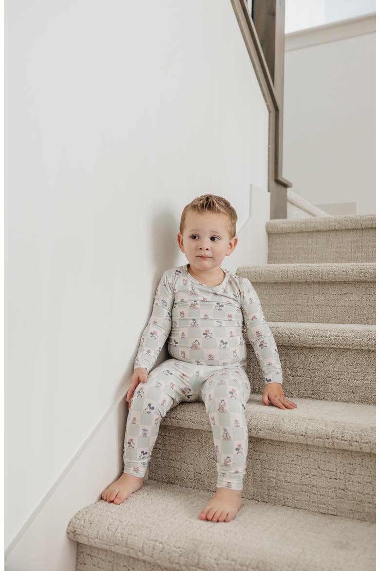 Mickey & Friends Fitted Two-Piece Pajamas, Alternate, color, MICKEY MOUSE FRIENDS