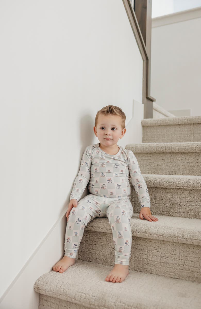 Copper Pearl Mickey & Friends Fitted Two-Piece Pajamas, Alternate, color, Mickey Mouse Friends