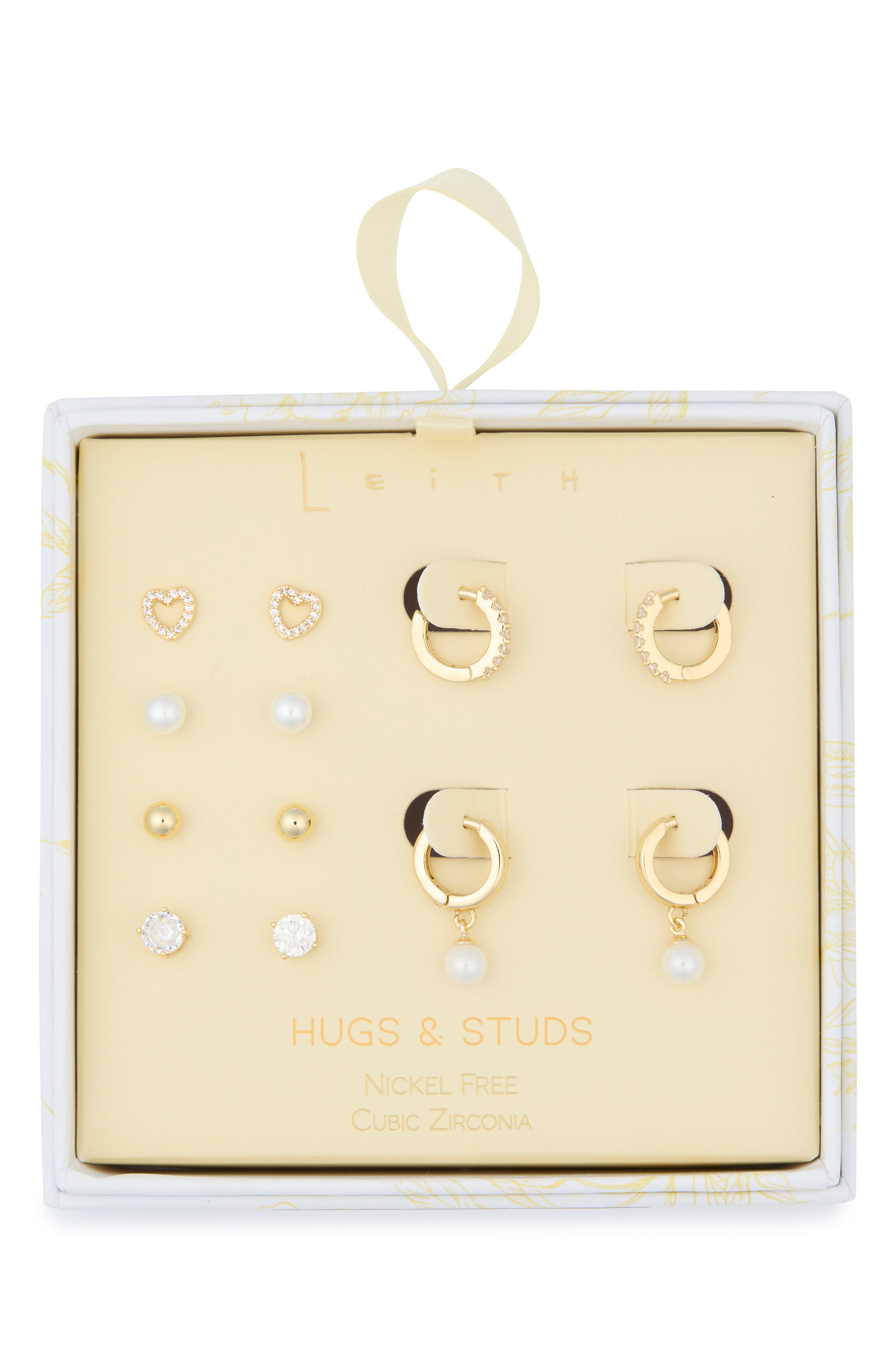 Leith 6-Pair Cubic Zirconia Earrings Set