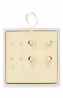 Leith 6-Pair Cubic Zirconia Earrings Set