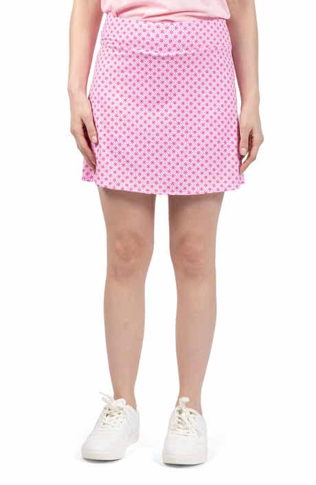TailorByrd Geometric Floral Print Performance Skort