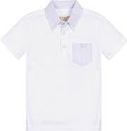 Hope & Henry Baby Boys' Organic Jersey Polo with Seersucker, Infant