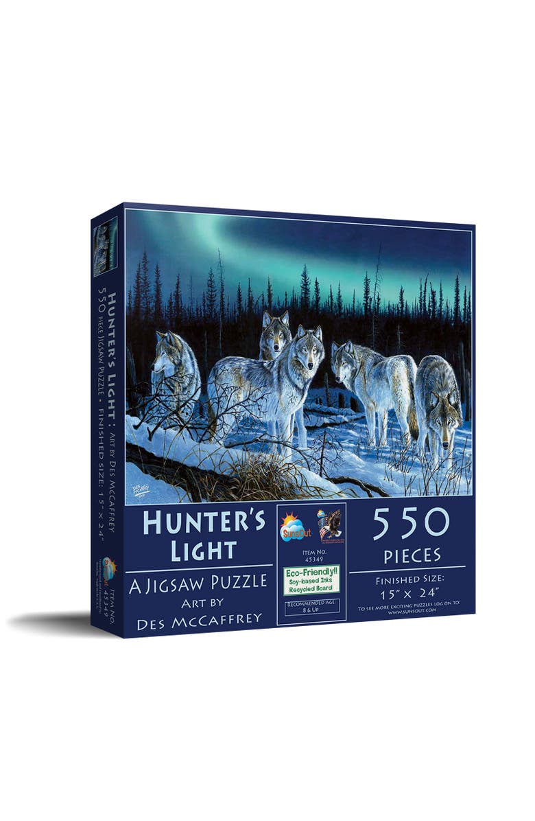Sunsout Hunters Light 550 piece Jigsaw Puzzle for Adults, Main, color, Multicolor