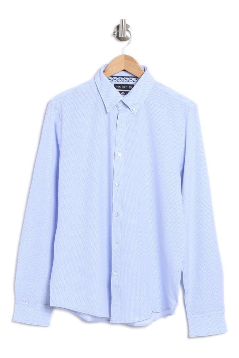 Stretch Button-Up Shirt, Alternate, color, LIGHT BLUE