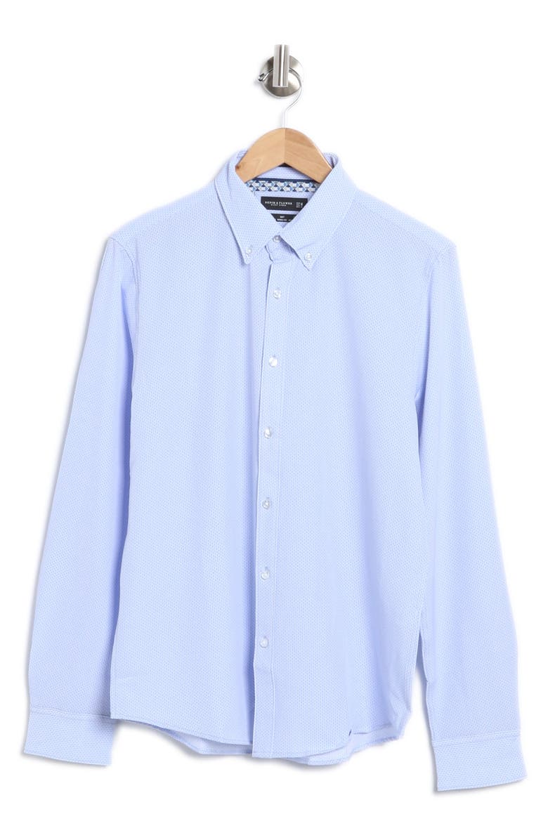 DENIM AND FLOWER Stretch Button-Up Shirt, Alternate, color, Light Blue