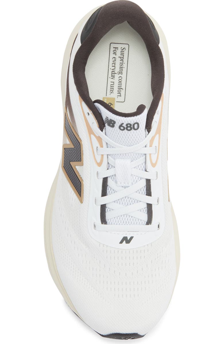 New Balance 680 Running Shoe, Alternate, color, Nb 103 White/ Faded Black