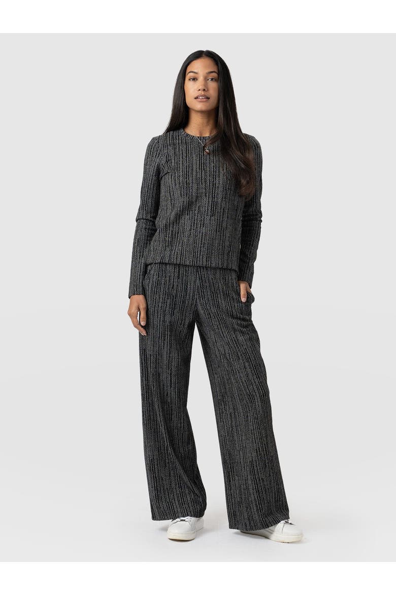 Keller Wide Leg Pant, Main, color, Grey/Black