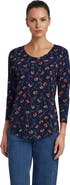 Lands' End 3/4 Sleeve Lightweight Jersey Shirttail Tee
