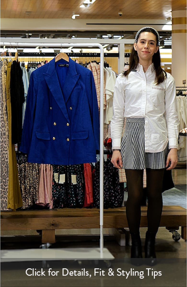 Chevron Linen & Cotton Blazer, sales video thumbnail