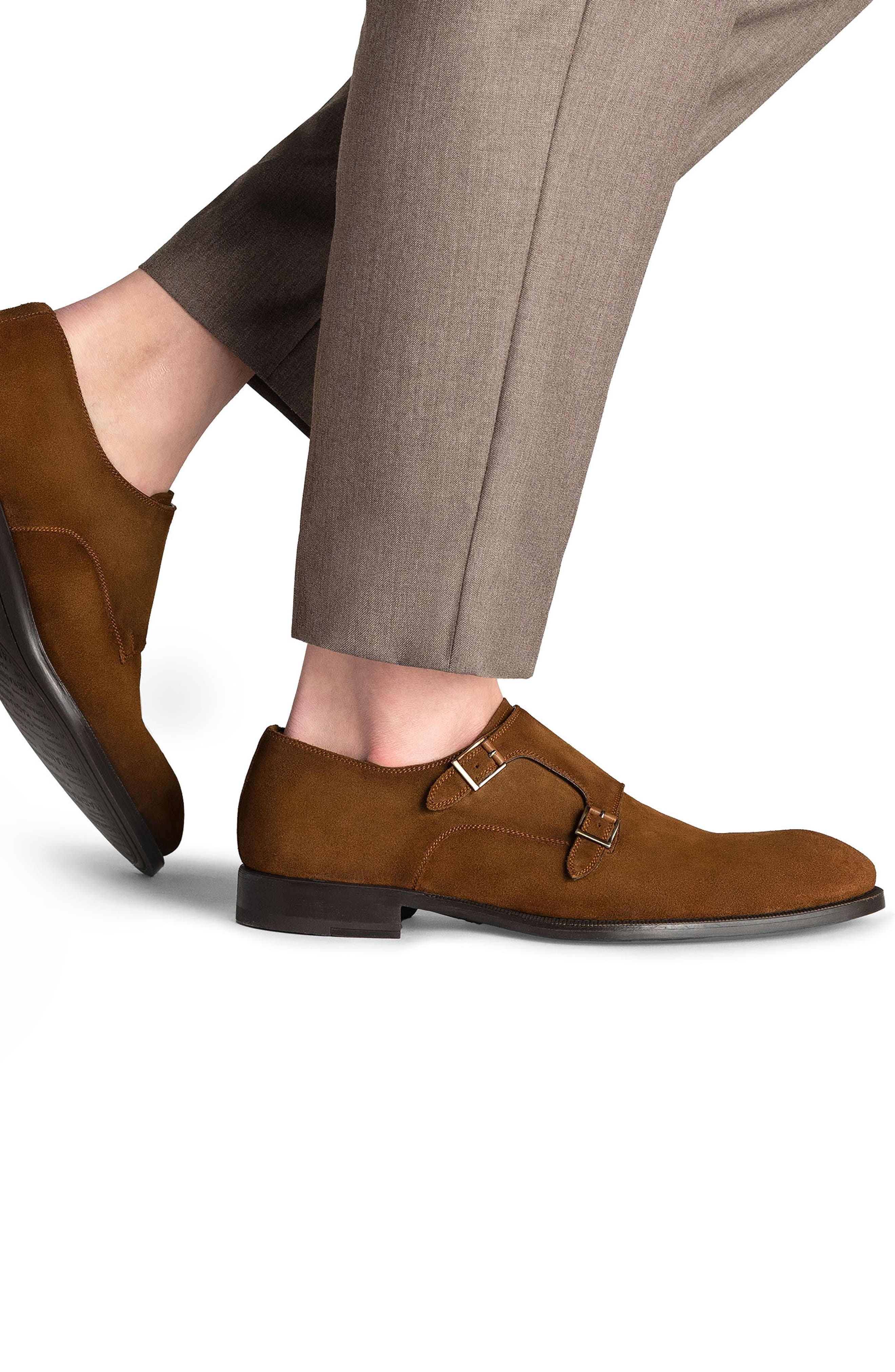 Magnanni Harmon Double Monk Strap Shoe, Alternate, color, 