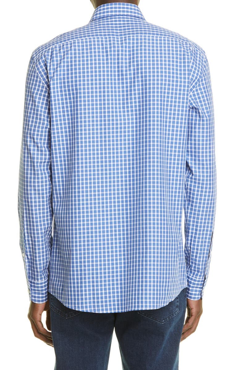 ZEGNA Centoquaranta Twill Button-Up Shirt, Alternate, color, 