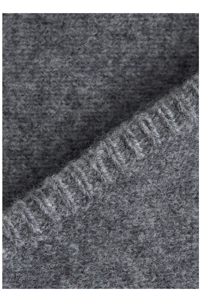 Triangle Wool Scarf, Alternate, color, GREY MEDIUM DUSTY