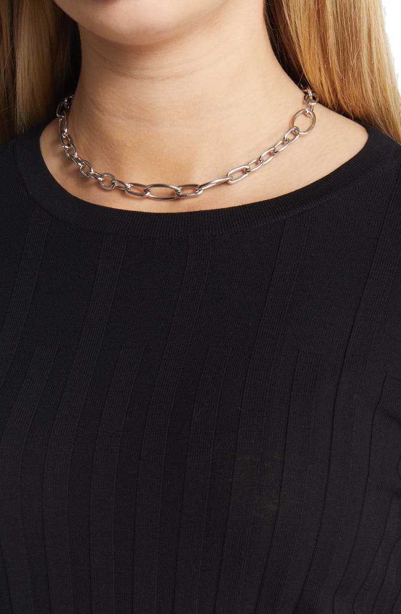 Halogen<sup>®</sup> Rib Crew Neck Sweater, Alternate, color,