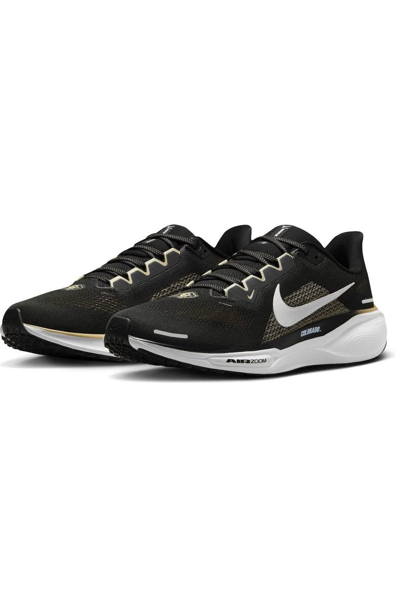 Nike Unisex Nike Black Colorado Buffaloes Zoom Pegasus 41 Running Shoes, Alternate, color, Black
