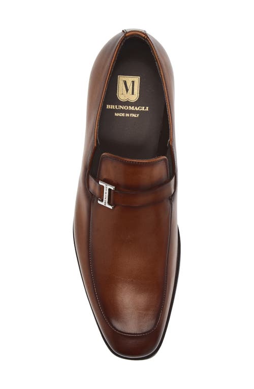 Bruno Magli Pivetto Leather Buckle Leather In Brown