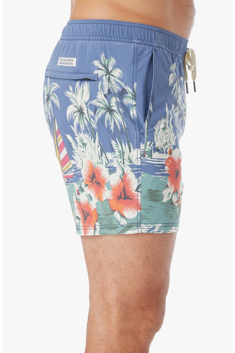 The Bungalow Water Repellent Swim Trunks, Alternate, color, ISLAND LIFE