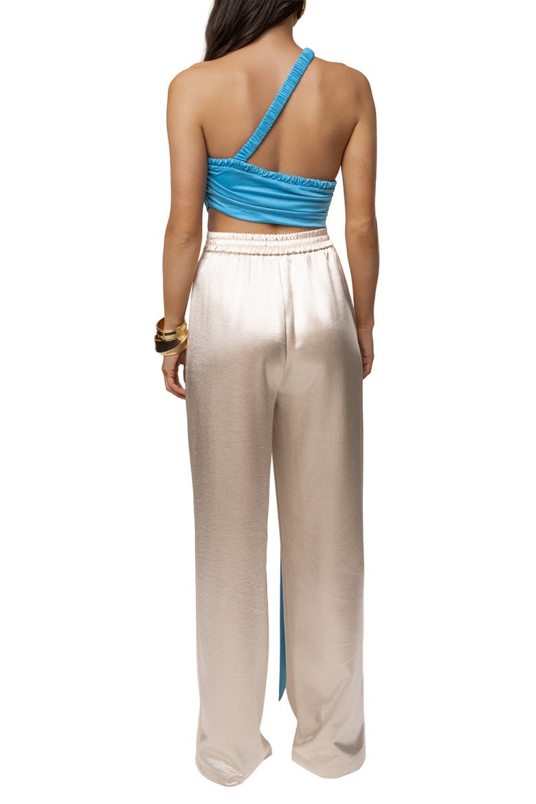 Spotlight Draped Top, Alternate, color, Blue