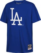 Mitchell & Ness Youth Mitchell & Ness  Royal Los Angeles Dodgers Retro Logo T-Shirt