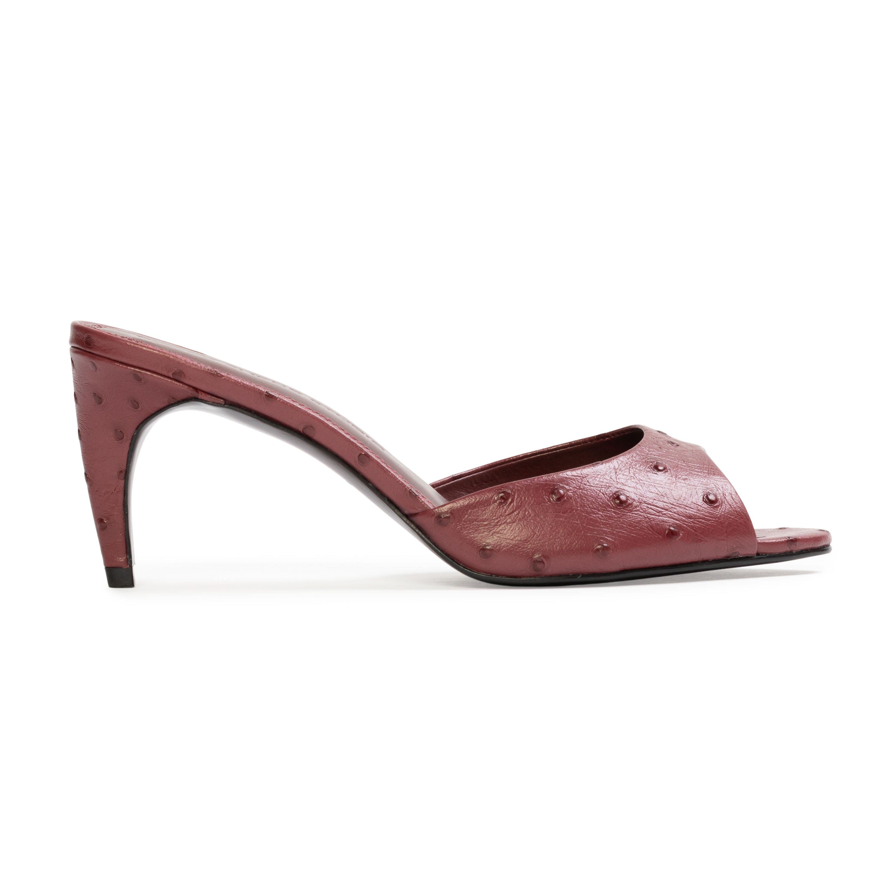 Jazz 70 Sandal, Main, color, Ruby Ostrich Leather