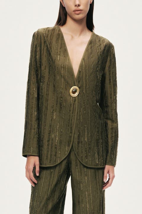 Textured Tailored Jacket