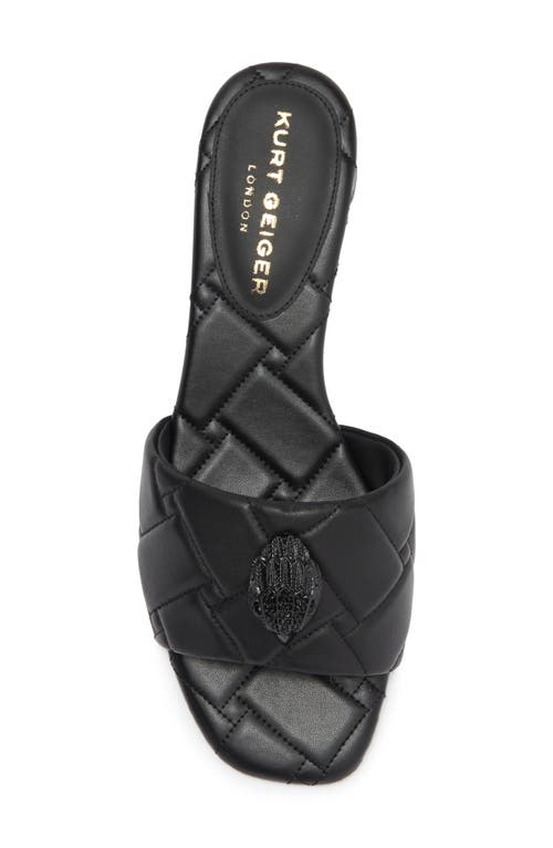 KURT GEIGER KURT GEIGER LONDON KENSINGTON QUILTED SLIDE SANDAL
