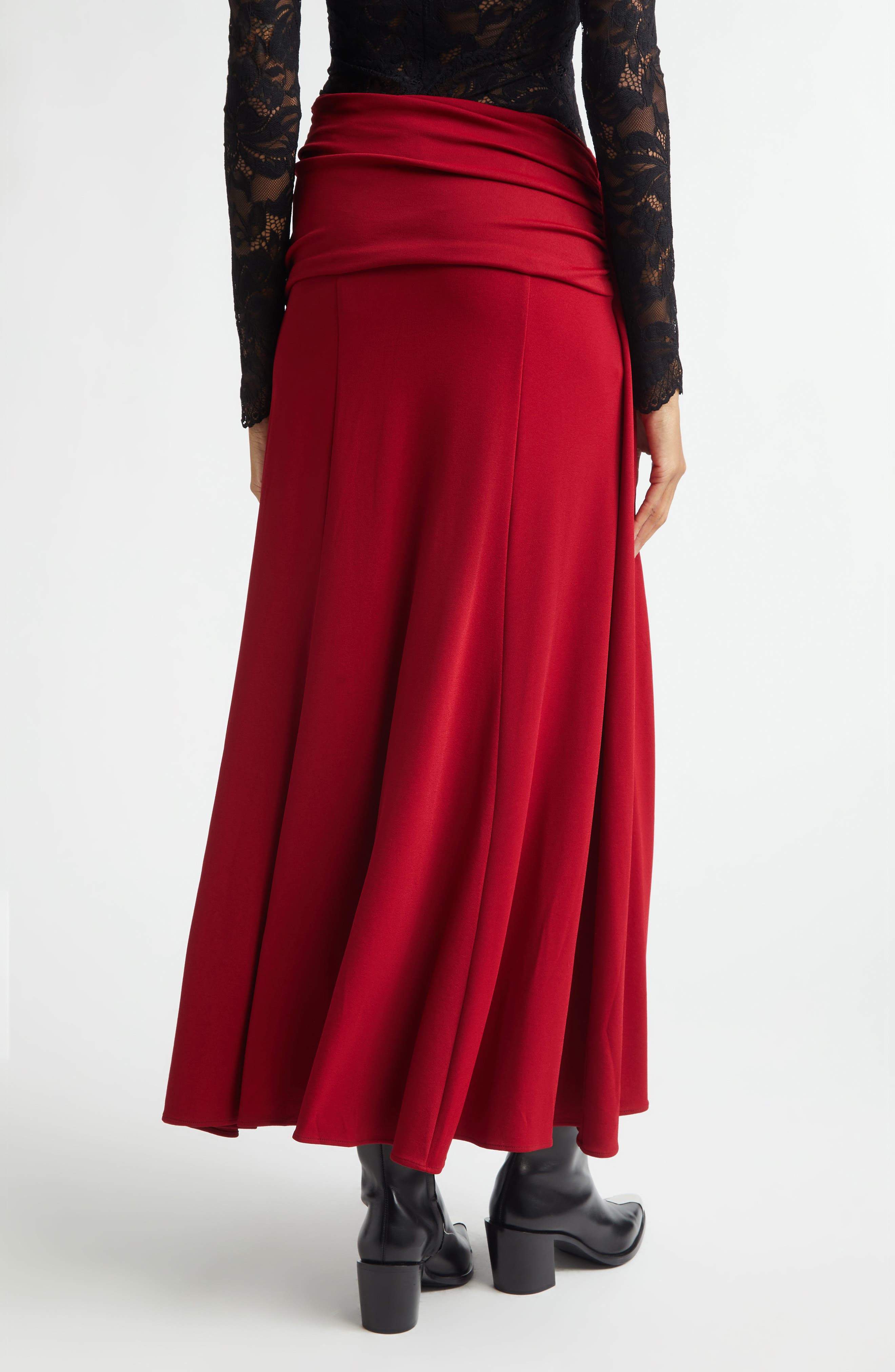 Ruched & Gathered Jersey Maxi Skirt - image 2