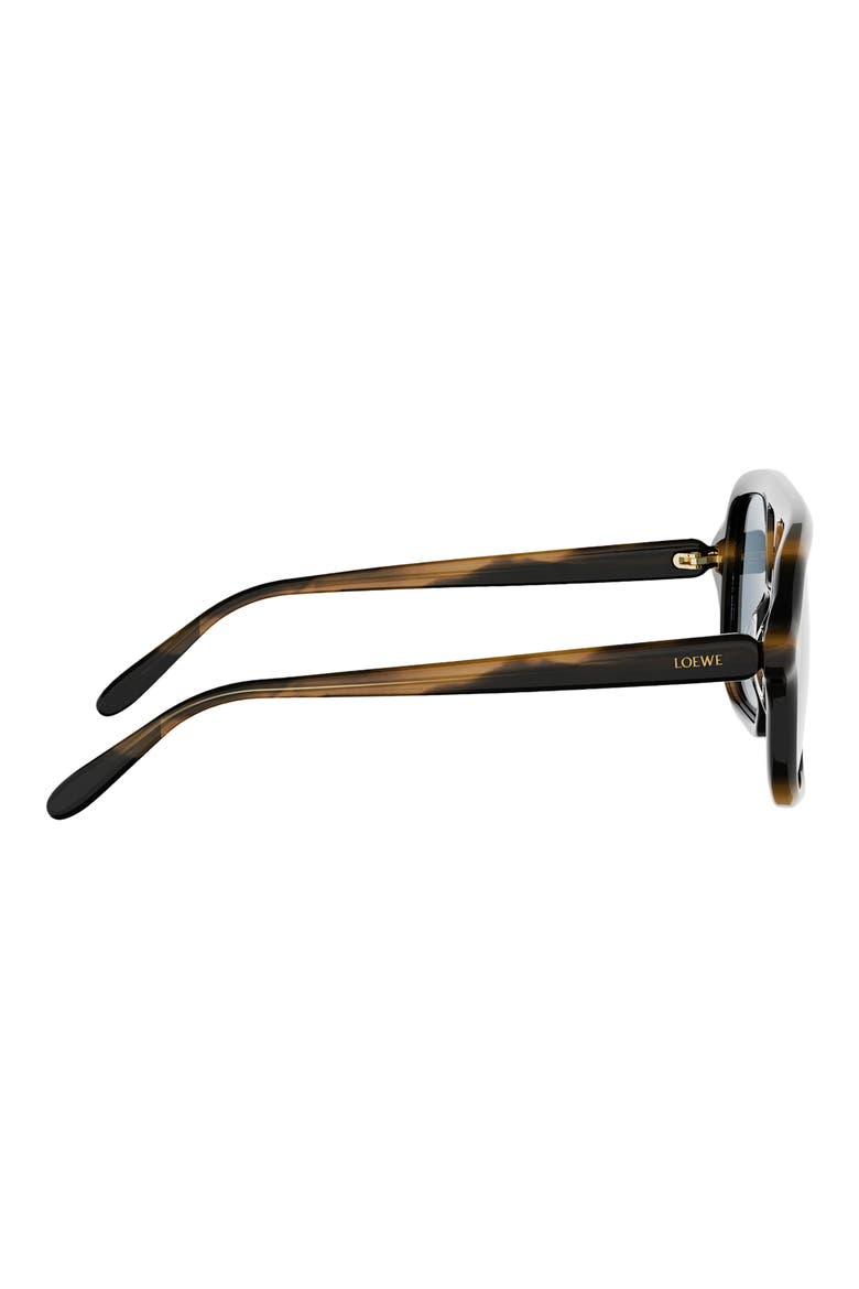 Slim Rectangular Sunglasses, Alternate, color, DARK HAVANA / BLUE