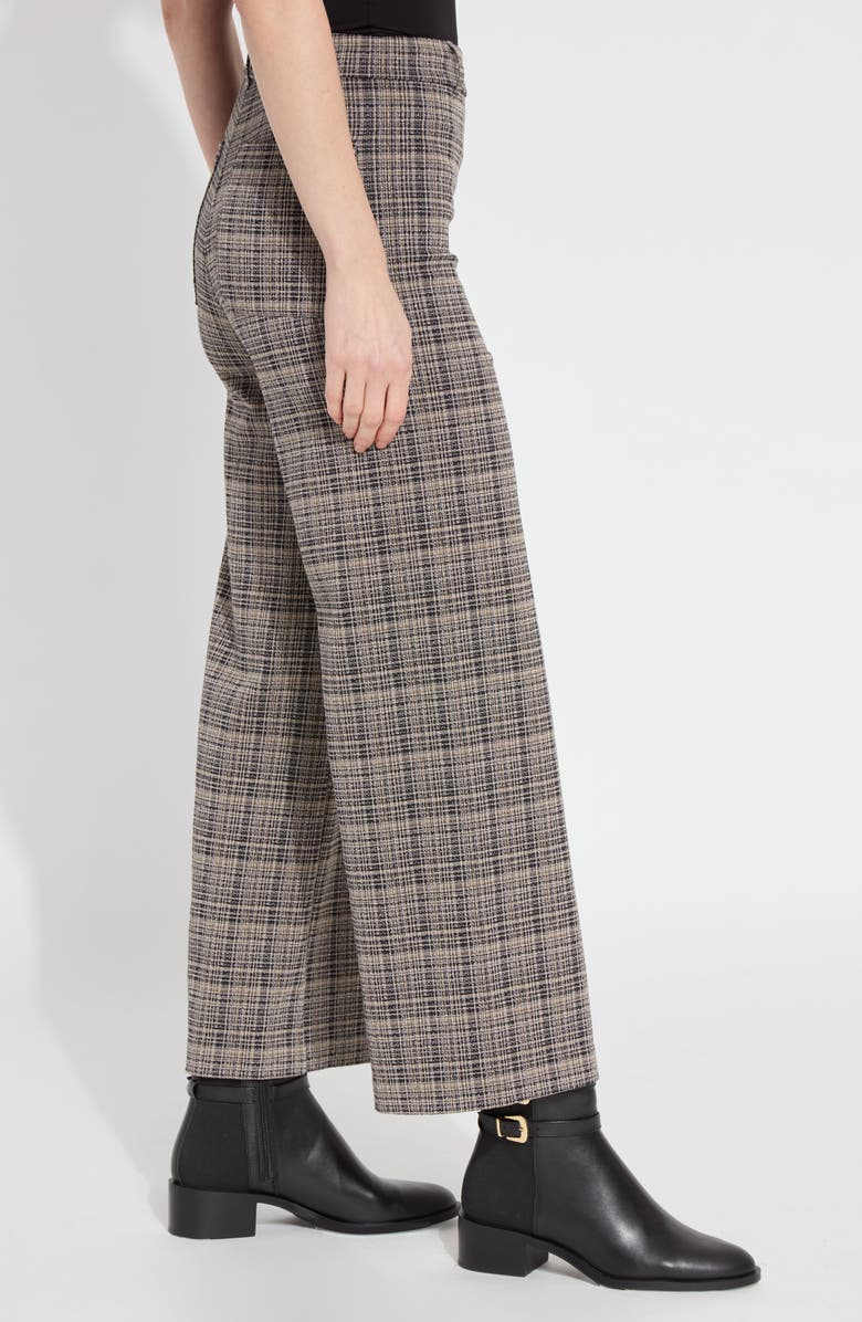 Lysse Erin Wide Leg Ponte Pants, Alternate, color, Opposites Attract Plaid