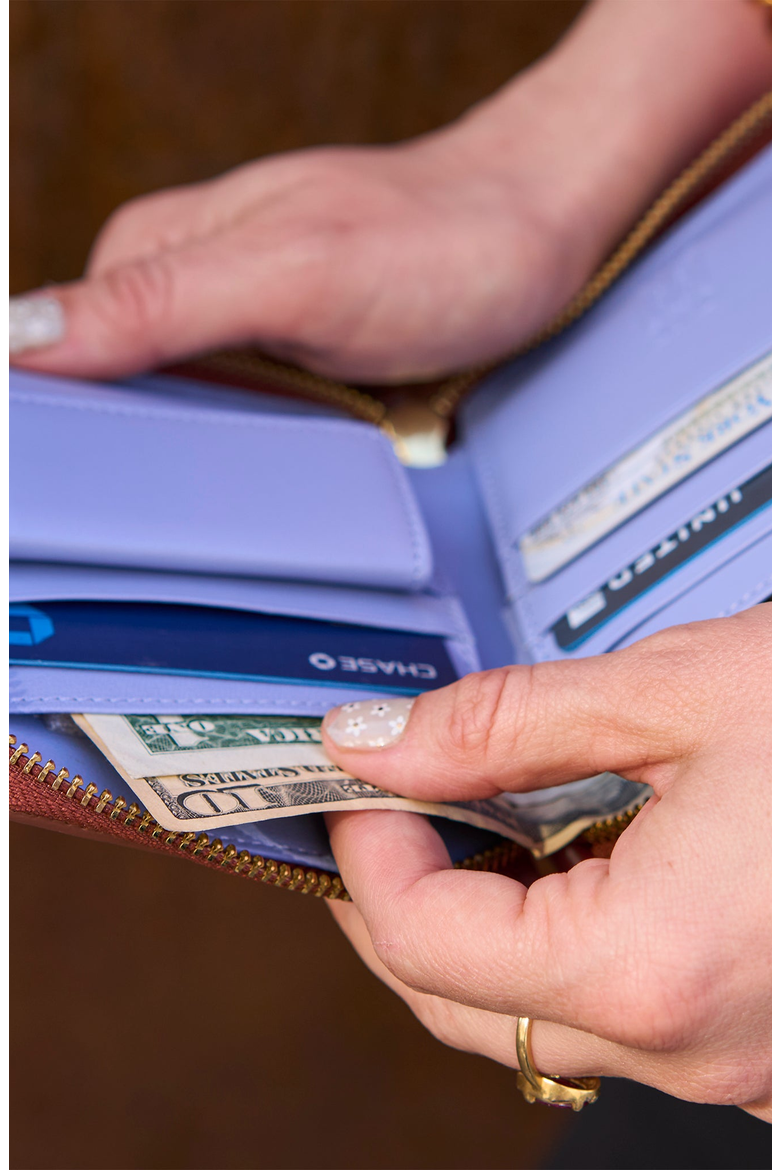 Utah Medium Zip Around Wallet, Alternate, color, Natural