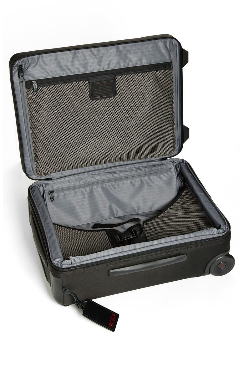 'Alpha 2' Frequent Traveller Expandable Wheeled Packing Case, Alternate, color, BLACK
