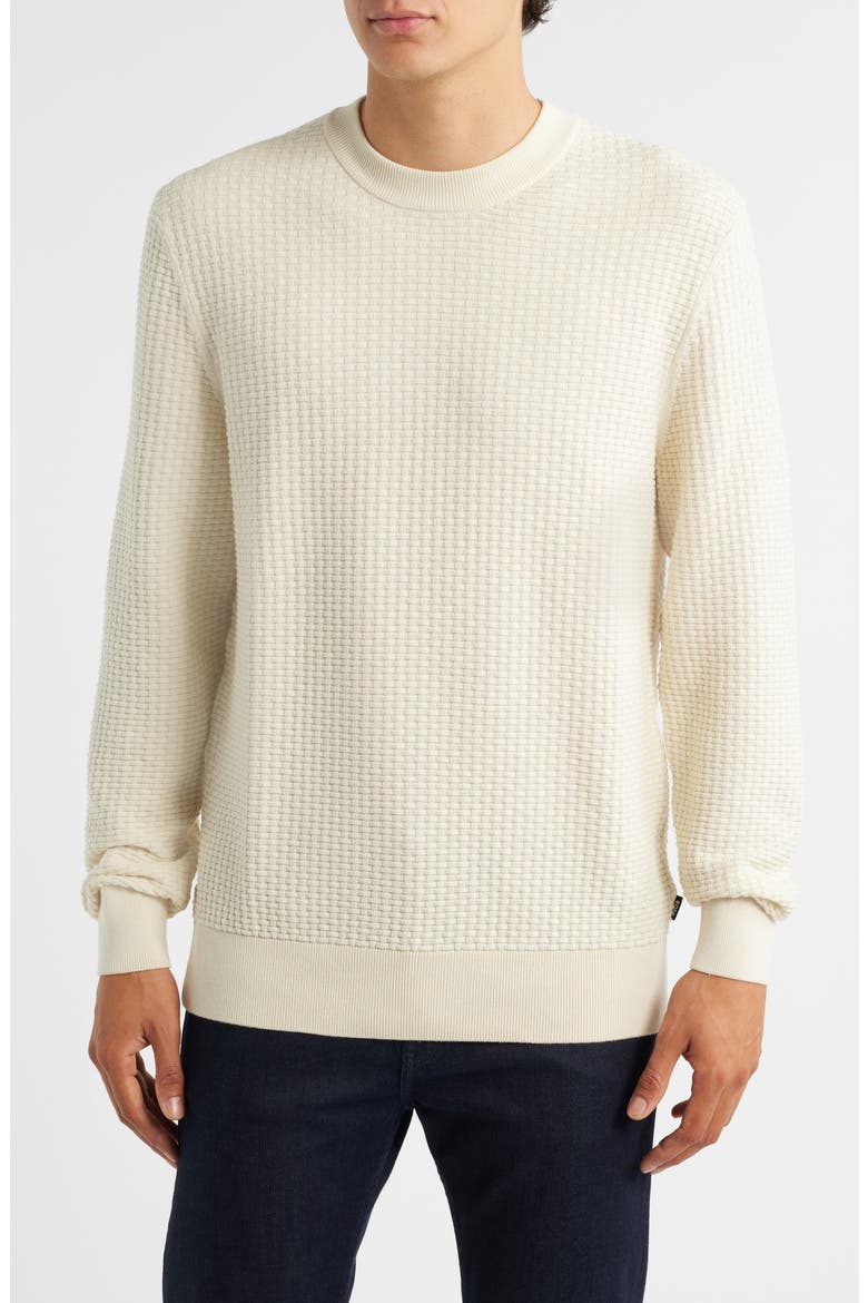 Imberto Textured Sweater, Main, color, OPEN WHITE