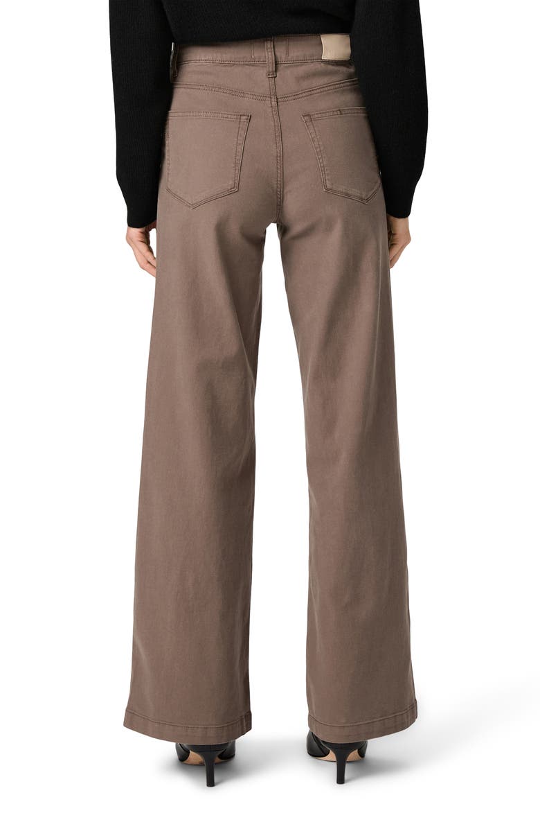 PAIGE Anessa Button Pocket High Waist Wide Leg Jeans, Alternate, color, Vintage Mushroom Taupe